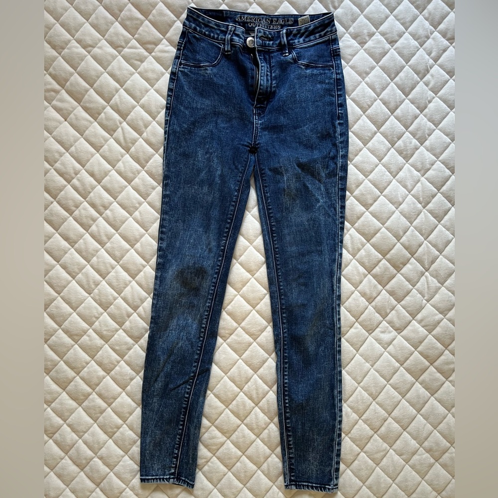 American Eagle Outfitters Dark Blue Skinny Jeans